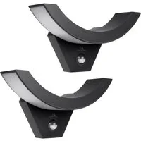 Maclean LED Außen-Wandleuchte MCE290 mit Bewegungs- und Dämmerungssensor, LED-Lampe mit Infrarot-Bewegungssensor
