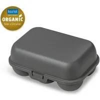 KOZIOL Eierkorb Eierbox Eggs To Go Mini nature ash grey, Kunststoff