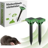 ISOTRONIC Vibrations-Tierabwehr ISOTRONIC Maulwurfvertreiber Solar, 2-tlg.