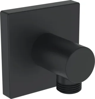 Hansa Wandanschlussbogen HANSA 2900 Rosette, eckig G1/2 DN15 Matt-Schwarz, 290045-33 290045-33