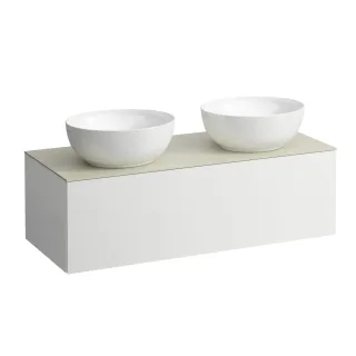 LAUFEN Waschtischunterschrank und Waschtischplatte ALESSI 500x1200x370 H4313140979901