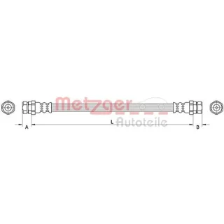 Metzger Bremsschlauch hinten VW Caddy