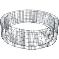 Bellissa Hochbeet Gabionen-Hochbeet rund 146/126cm H:40cm Gabionenkörbe DIY-Bausatz