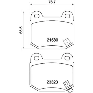 Hella Bremsbel?ge hinten Mitsubishi Nissan Subaru Toyota
