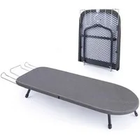 XERSEK Tischbügelbrett Stahl Tisch Klein Bügeltisch 81x31cm Mini Klappbares Bügelbrett, Faltbar Bügelbretter für Dampfbügelstation