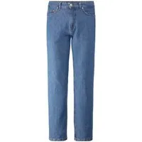 Hessnatur Bequeme Jeans aus Bio-Denim mit TENCEL™ Lyocell und Leinen (1-tlg) aus Bio-Denim mit TENCEL™ Lyocell und Leinen