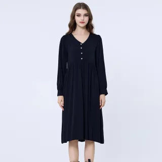 Lockeres Hemd-Kleid im Retro-Stil