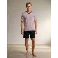 Henry Terre Shorty Pyjama Set Kurz - V-Neck