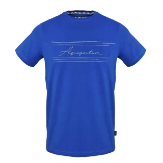 Aquascutum - T-Shirt für Herren/Damen Unisex, Regulär (Himmel)