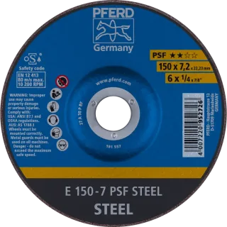 PFERD TOOLS Schruppscheibe E Universallinie PSF STEEL für Stahl - 62015628