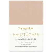 Traumschloss Betttuch Haustuch, 100% Baumwolle, Gummizug: ohne, (1 Stück), aus 100% Baumwolle, ohne Gummizug