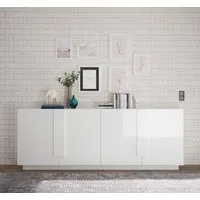 Home affaire Sideboard Jupiter, Breite 241 cm, Kommode 4 Türen - Soft Closing, Anrichte, moderne Griffblende, FSC®, cleveres Stauraumkonzept