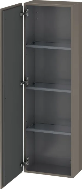 Duravit L-Cube Halbhochschrank Flanell Grau Hochglanz 400x243x1320 mm - LC1168L8989 LC1168L8989