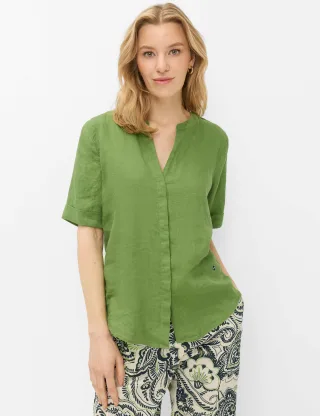Brax Damen Bluse Style VERI grass green, grün, Gr. 34