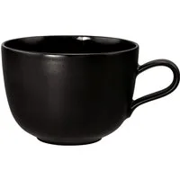Seltmann Weiden Tasse Liberty - Velvet Black, 1-tlg., Porzellan, Milchkaffeeobertasse 0,38 l