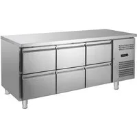 GastroHero Dönergrill Kühltisch Edelstahl GN 1/1 6 Schubladen 417 L, 275 W