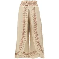Guru-Shop Relaxhose Palazzohose, Hosenrock, bedruckte natürliche.. alternative Bekleidung