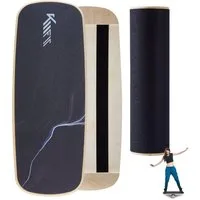 KM - Fit Balanceboard Kraft- & Gleichgewichtstrainer Indoor Max. Belastbarkeit: 200 kg, inklusive rutschfester Oberfläche