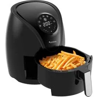 TurboTronic by Z-Line Heißluftfritteuse Airfryer Fritteuse Fettfrei ohne Öl 50°C - 200°C Power perfekte Pommes, 1200 W, Camping Retro digital Air Fryer Heissluftfritteuse