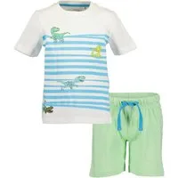 Blue Seven T-Shirt & Shorts Blue Seven Sommer Set Urlaub T-Shirt Shorts Bermuda weiß grün (Set, 2-tlg., T-Shirt und Shorts)