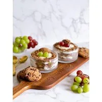 EKA Snackschale Rillen Glas Schale, Glas, (1-tlg)