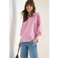 CECIL Hemdbluse 3/4-Arm-Bluse in Seersucker Qualität und Streifen-Optik