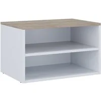 Vicco Kommode Betti, Weiß/Sonoma, 60 x 36 cm mit 2 Fächern (1 St)