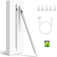 TUWENA Eingabestift Stylus Stift für Apple iPad 2018-2025, Stylus Pen, Eingabestifte mit Neigungserkennung & Palm-Ablehnung & Hohe Präzision