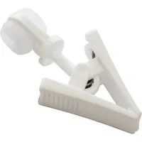 GARDINIA Gardinenstange Gardinia, Rollring m klammer für ge schi, 10 x 20 cm, weiß