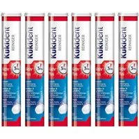 Kukident Aktiv Plus (6 x 33 St) Reinigungstabletten (Spar-Pack, [198-St. für Zahnersätze - Entfernt 99,9% der Bakterien)