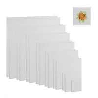 relaxdays Leinwand quadratisch 16er Set