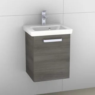 Artiqua 414 Waschtischunterschrank für Subway 2.0 7315F5 Graphit Struktur quer, 414-WUT-V78-R-7070-4 414-WUT-V78-R-7070-401