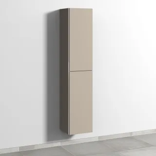 Sanipa 3way Hochschrank mit 2 Türen, Sandgrau-Matt BS09367