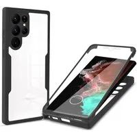 betterfon Handyhülle für Samsung S23 Ultra 2-teiliges 360° TPU Schutzcase, 2-teiliges 360 Grad Case mit Rundumschutz und Displayschutz