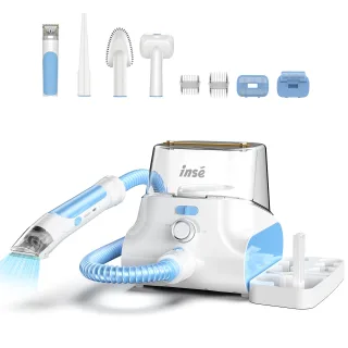 [EU Direct] INSE P30 Grooming Vaccum, 4.5L Large Capacity Pet Grooming Kit & 5-in-1 Ultra-Low Noise Pet Grooming Vacu fo