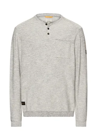 camel active - Pullover mit Henley Kragen dark navy - Gr. - 3XL