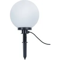 Reality Leuchten Kugelleuchte, LED wechselbar, Warmweiß, Gartenleuchten mit Strom, Gartenkugel-n Leucht-kugel für Garten, Ø30cm
