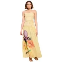LIPSY Maxikleid Lipsy X Mandy Sade Maxikleid mit Print + Perlen (1-tlg)