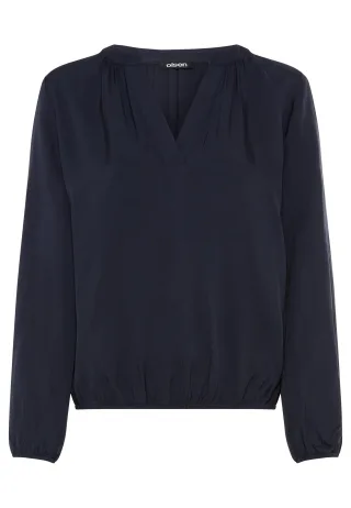 Olsen - Blouse Woven Long Sleeves dark navy - Gr. - 48