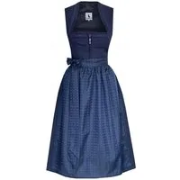 Alpenmärchen Dirndl Midi Dirndl Miranda in dunkelblau - ALM1063