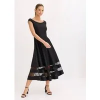 bonprix Off-Shoulder-Kleid mit Spitzen-Einsatz, ausgestellte Passform