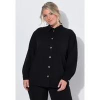 MIAMODA Hemdbluse Hemdjacke Loose Fit Ziernaht
