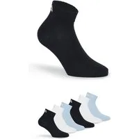 Fila Kurzsocken UNISEX INVISIBLE PLAIN SOCKS (6-Paar, 6 Paar) Baumwollmischung, Rippenbündchen, flache Zehennaht