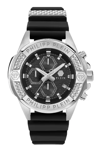 Philipp Plein The $kull Chrono Schwarz Herren Armbanduhr PWWFA0125
