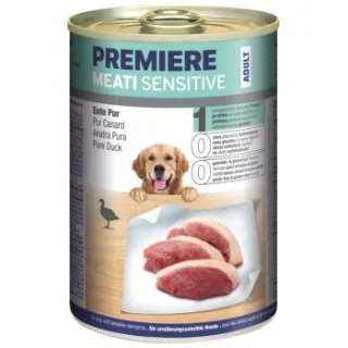 PREMIERE Meati Sensitive Pur Nassfutter Hund, Adult, Ente pur 12x400 g