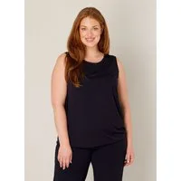 Base Level Curvy Longtop Yasmina Formgebendes Bündchen am Saum