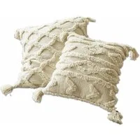Mirabeau Kissenhülle Kissenhülle 2er Set Linares creme