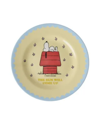 Rice Melamin Teller mit Snoopy Print, crème