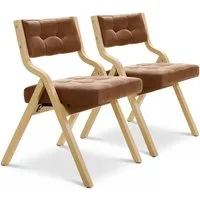 TLGREEN Klappstuhl,Küchenstuhl mit gepolstertem Sitz, (2 St), ergonomisch, platzsparend, rutschfest & stabil