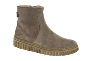 Gabor Damen Stiefeletten 8008.02.006 taupe-grau bequeme Zip Boots